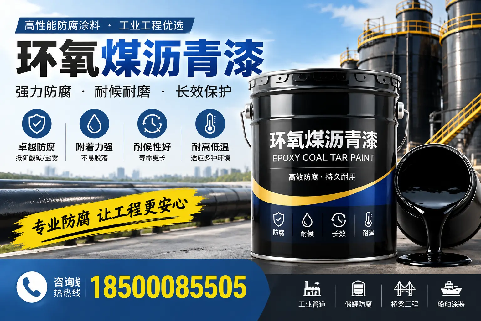 环氧煤沥青漆的施工方法与注意事项,确保在自贡顺利完成